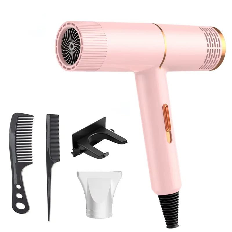 Anion Hair Dryer Professional Hairdressing High Speed Electric Turbine Drying Thermostat Processor Fast Drying Hair 2025