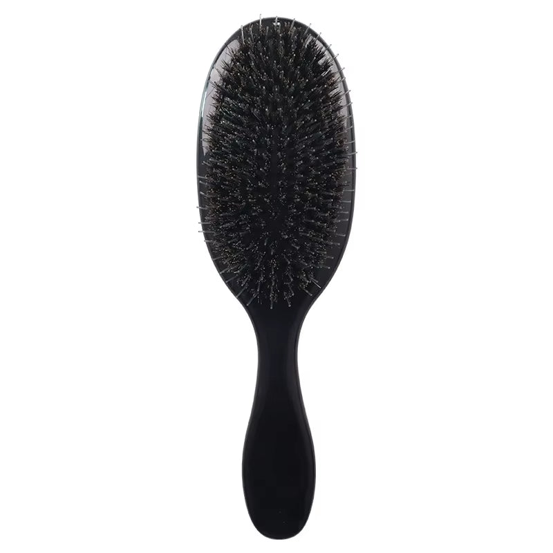 1PC Oval Boar Bristle & Nylon Hair Comb Mini Anti-Static Hair Scalp Massage Comb Hairbrush Salon Hair Brush Styling Tools