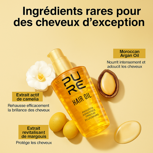 Huile d'argan pour les cheveux