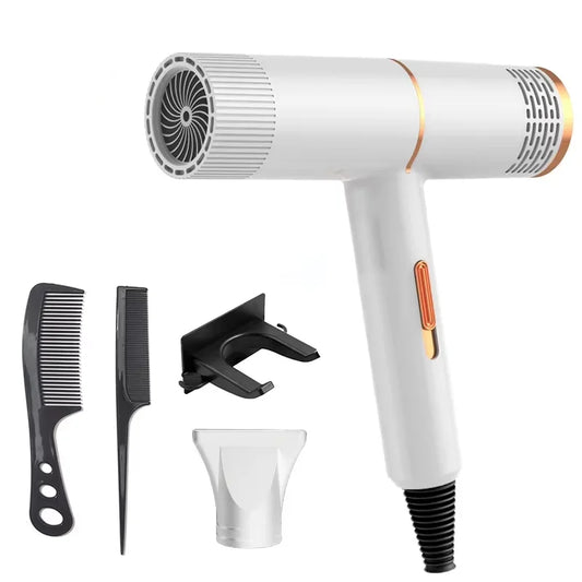 Anion Hair Dryer Professional Hairdressing High Speed Electric Turbine Drying Thermostat Processor Fast Drying Hair 2025