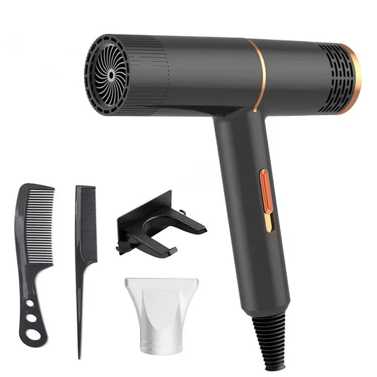 Anion Hair Dryer Professional Hairdressing High Speed Electric Turbine Drying Thermostat Processor Fast Drying Hair 2025