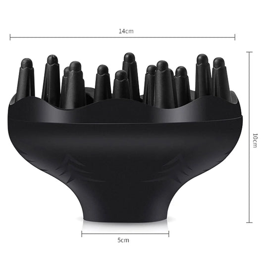 1Pc Hair Diffuser Professional Hair Styling Curl Dryer Diffuser Universal Hairdressing Blower Styling Salon Curly Tool Black