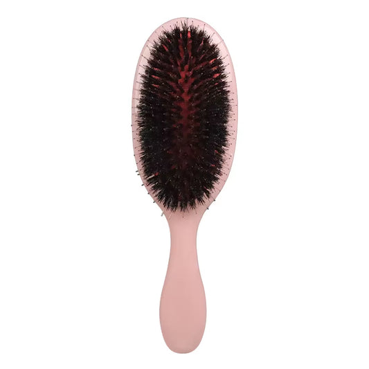 1PC Oval Boar Bristle & Nylon Hair Comb Mini Anti-Static Hair Scalp Massage Comb Hairbrush Salon Hair Brush Styling Tools